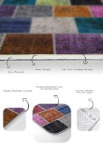 - PaspasTakimi-2li-Set616-Gorsel-3 - Realhomes 2'li Set Geleneksel Zeminde Patchwork Motifli Etnik Desenli Klasik Vintage 2'li Banyo & Mutfak Paspas Takımı Realhomes