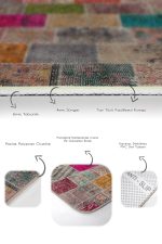 - PaspasTakimi-2li-Set640-Gorsel-3 - Realhomes  2'li Set Kırkyama Zeminde Etnik Motifli Patchwork Desenli Vintage Etnik Motifler  2'li Banyo & Mutfak Paspas Takımı Realhomes