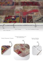 - PaspasTakimi-2li-Set641-Gorsel-3 - Realhomes  2'li Set Vintage Zeminde Kırkyama Motifli Patchwork Desenli Vintage Etnik Motifler  2'li Banyo & Mutfak Paspas Takımı Realhomes