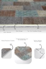 - PaspasTakimi-2li-Set642-Gorsel-3 - Realhomes  2'li Set Krem Zeminde Kırkyama Motifli Patchwork Desenli Vintage Sade & Şık  2'li Banyo & Mutfak Paspas Takımı Realhomes