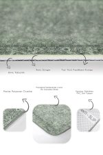 - PaspasTakimi-2li-Set652-Gorsel-3 - Realhomes  2'li Set Yeşil Zeminde Çerçeveli Motifli Etnik Desenli Avangarde Klasik  2'li Banyo & Mutfak Paspas Takımı Realhomes