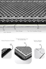 - PaspasTakimi-2li-Set655-Gorsel-3 - Realhomes 2'li Set Siyah - Beyaz Zeminde Çerçeveli Motifli Geometrik Desenli Geometrik Sade & Şık 2'li Banyo & Mutfak Paspas Takımı Realhomes