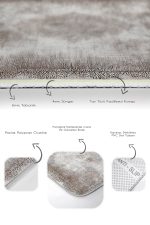 - PaspasTakimi-2li-Set663-Gorsel-3 - Realhomes 2'li Set Bej Zeminde Dokuma Halı Motifli Uşak Desenli Avangarde Eskitme Motifli 2'li Banyo & Mutfak Paspas Takımı Realhomes