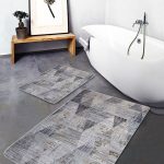 2'li Set Krem - Bej Zeminde Etnik Motifli Kilim Desenli Klasik Sade & Şık  2'li Banyo & Mutfak Paspas Takımı Realhomes