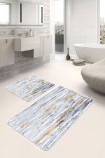 - PaspasTakimi-2li-Set680-Gorsel-4 - Realhomes  2'li Set Mavi Zeminde Eskitme Motifli Antik Desenli Eskitme Motifli Vintage  2'li Banyo & Mutfak Paspas Takımı Realhomes