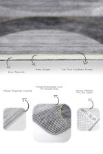 - PaspasTakimi-2li-Set683-Gorsel-3 - Realhomes  2'li Set Gri Zeminde Çizgili Motifli Geometrik Desenli Geometrik Klasik  2'li Banyo & Mutfak Paspas Takımı Realhomes