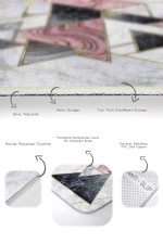 - PaspasTakimi-2li-Set685-Gorsel-3 - Realhomes 2'li Set Mermer Zeminde Üçgen Motifli Geometrik Desenli Geometrik Sade & Şık 2'li Banyo & Mutfak Paspas Takımı Realhomes