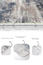 2'li Set Krem Zeminde Eskitme Motifli Antik Desenli Eskitme Motifli Modern  2'li Banyo & Mutfak Paspas Takımı Realhomes