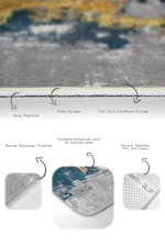 - PaspasTakimi-2li-Set688-Gorsel-3 - Realhomes  2'li Set Gold Zeminde Eskitme Motifli Boyama Desenli Eskitme Motifli Modern  2'li Banyo & Mutfak Paspas Takımı Realhomes