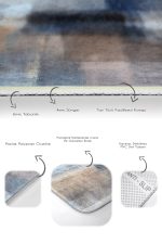 - PaspasTakimi-2li-Set690-Gorsel-3 - Realhomes  2'li Set Lacivert Zeminde Yağlı Boya Motifli Modern Sanat Desenli Modern Sade & Şık  2'li Banyo & Mutfak Paspas Takımı Realhomes