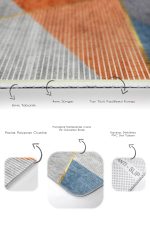 - PaspasTakimi-2li-Set691-Gorsel-3 - Realhomes 2'li Set Gold - Turuncu Zeminde Çizgili Motifli Geometrik Desenli Geometrik Modern 2'li Banyo & Mutfak Paspas Takımı Realhomes