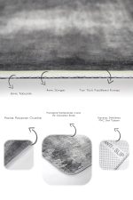 - PaspasTakimi-2li-Set701-Gorsel-3 - Realhomes 2'li Set Gri Zeminde Eskitme Motifli Retro Desenli Eskitme Motifli Vintage 2'li Banyo & Mutfak Paspas Takımı Realhomes