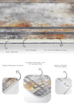 - PaspasTakimi-2li-Set702-Gorsel-3 - Realhomes  2'li Set Gri Zeminde Çerçeveli Motifli Eskitme Desenli Geometrik Eskitme Motifli  2'li Banyo & Mutfak Paspas Takımı Realhomes