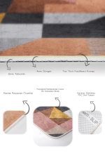 - PaspasTakimi-2li-Set707-Gorsel-3 - Realhomes 2'li Set Kahverengi Zeminde Geometrik Motifli Modern Desenli Geometrik Klasik 2'li Banyo & Mutfak Paspas Takımı Realhomes