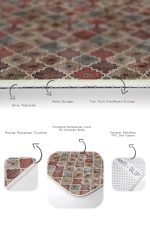 - PaspasTakimi-2li-Set716-Gorsel-3 - Realhomes  2'li Set Kahverengi Zeminde Morrocan Motifli Etnik Desenli Geometrik Etnik Motifler  2'li Banyo & Mutfak Paspas Takımı Realhomes