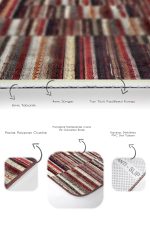 - PaspasTakimi-2li-Set717-Gorsel-3 - Realhomes 2'li Set Kahverengi Zeminde Patchwork Motifli Kırkyama Desenli Vintage Klasik 2'li Banyo & Mutfak Paspas Takımı Realhomes