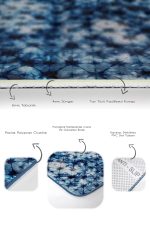 - PaspasTakimi-2li-Set719-Gorsel-3 - Realhomes  2'li Set Lacivert Zeminde Geometrik Motifli Mürekkep Desenli Modern Eskitme Motifli  2'li Banyo & Mutfak Paspas Takımı Realhomes