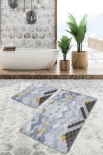 - PaspasTakimi-2li-Set722-Gorsel-1 - Realhomes  2'li Set Realhomes Özel Tasarım Modern  2'li Banyo & Mutfak Paspas Takımı Realhomes