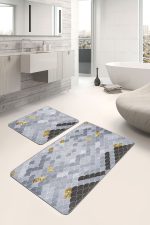 - PaspasTakimi-2li-Set722-Gorsel - Realhomes  2'li Set Realhomes Özel Tasarım Modern  2'li Banyo & Mutfak Paspas Takımı Realhomes