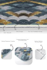 - PaspasTakimi-2li-Set724-Gorsel-3 - Realhomes 2'li Set Gold - Mavi Zeminde Pul Motifli Geometrik Desenli Geometrik Avangarde 2'li Banyo & Mutfak Paspas Takımı Realhomes