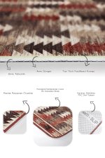 - PaspasTakimi-2li-Set744-Gorsel-3 - Realhomes 2'li Set Kahverengi Zeminde Geometrik Motifli Etnik Desenli Etnik Motifler Eskitme Motifli 2'li Banyo & Mutfak Paspas Takımı Realhomes