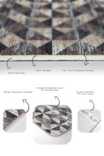 - PaspasTakimi-2li-Set745-Gorsel-3 - Realhomes  2'li Set Kahverengi - Siyah Zeminde Geometrik Motifli Üçgen Desenli Geometrik Eskitme Motifli  2'li Banyo & Mutfak Paspas Takımı Realhomes