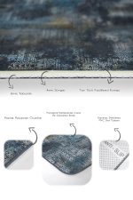 - PaspasTakimi-2li-Set750-Gorsel-3 - Realhomes  2'li Set Lacivert Zeminde Eskitme Motifli Etnik Desenli Eskitme Motifli Vintage  2'li Banyo & Mutfak Paspas Takımı Realhomes