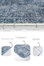 - PaspasTakimi-2li-Set764-Gorsel-3 - Realhomes  2'li Set Mavi Zeminde Göbekli Halı Motifli Etnik Desenli Eskitme Motifli Avangarde  2'li Banyo & Mutfak Paspas Takımı Realhomes