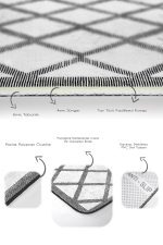 - PaspasTakimi-2li-Set784-Gorsel-3 - Realhomes  2'li Set Siyah - Beyaz Zeminde Geometrik Motifli Baklava Desenli Geometrik Sade & Şık  2'li Banyo & Mutfak Paspas Takımı Realhomes