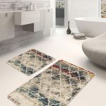 2'li Set Anadolu Zeminde Patchwork Motifli Etnik Desenli Vintage Sade & Şık  2'li Banyo & Mutfak Paspas Takımı Realhomes