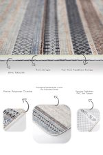 - PaspasTakimi-2li-Set793-Gorsel-3 - Realhomes  2'li Set Krem - Siyah Zeminde Örgü Motifli Eskitme Desenli Geometrik Etnik Motifler  2'li Banyo & Mutfak Paspas Takımı Realhomes