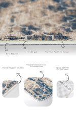 - PaspasTakimi-2li-Set798-Gorsel-3 - Realhomes 2'li Set Krem Zeminde Morrocan Motifli Otantik Desenli Geometrik Eskitme Motifli 2'li Banyo & Mutfak Paspas Takımı Realhomes