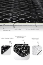 - PaspasTakimi-2li-Set809-Gorsel-3 - Realhomes  2'li Set Siyah Zeminde Etnik Motifli Otantik Desenli Geometrik Etnik Motifler  2'li Banyo & Mutfak Paspas Takımı Realhomes