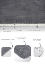 - PaspasTakimi-2li-Set817-Gorsel-3 - Realhomes 2'li Set Füme Zeminde Dokuma Halı Motifli Eskitme Desenli Geometrik Eskitme Motifli 2'li Banyo & Mutfak Paspas Takımı Realhomes