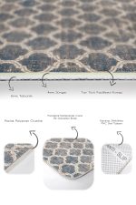 - PaspasTakimi-2li-Set822-Gorsel-3 - Realhomes  2'li Set Krem Zeminde Morrocan Motifli Ogea Desenli Vintage Geometrik  2'li Banyo & Mutfak Paspas Takımı Realhomes