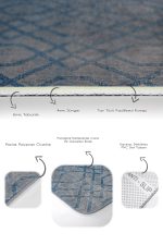 - PaspasTakimi-2li-Set824-Gorsel-3 - Realhomes  2'li Set Mavi Zeminde Geometrik Motifli Örme Desenli Geometrik Klasik  2'li Banyo & Mutfak Paspas Takımı Realhomes