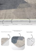 - PaspasTakimi-2li-Set825-Gorsel-3 - Realhomes  2'li Set Krem Zeminde Eskitme Motifli Dokuma Desenli Sade & Şık Klasik  2'li Banyo & Mutfak Paspas Takımı Realhomes