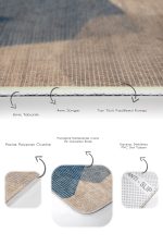 - PaspasTakimi-2li-Set826-Gorsel-3 - Realhomes 2'li Set Bej Zeminde Hasır Motifli Dokuma Desenli Sade & Şık Vintage 2'li Banyo & Mutfak Paspas Takımı Realhomes