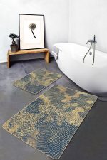 - PaspasTakimi-2li-Set829-Gorsel-2 - Realhomes 2'li Set Sarı Zeminde Eskitme Motifli Geometrik Desenli Eskitme Motifli Geometrik 2'li Banyo & Mutfak Paspas Takımı Realhomes