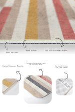 - PaspasTakimi-2li-Set846-Gorsel-3 - Realhomes  2'li Set Çok Renkli Zeminde Patchwork Motifli Kilim Desenli Geometrik Sade & Şık  2'li Banyo & Mutfak Paspas Takımı Realhomes