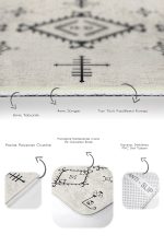 - PaspasTakimi-2li-Set850-Gorsel-3 - Realhomes  2'li Set Bej Zeminde Bohem Motifli Kilim Desenli Etnik Motifler Sade & Şık  2'li Banyo & Mutfak Paspas Takımı Realhomes