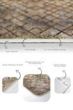 - PaspasTakimi-2li-Set851-Gorsel-3 - Realhomes 2'li Set Bej Zeminde Eskitme Motifli Geometrik Desenli Geometrik Eskitme Motifli 2'li Banyo & Mutfak Paspas Takımı Realhomes