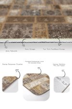 - PaspasTakimi-2li-Set863-Gorsel-3 - Realhomes  2'li Set Kahverengi Zeminde Patchwork Motifli Yöresel Desenli Etnik Motifler Klasik  2'li Banyo & Mutfak Paspas Takımı Realhomes