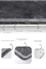 - PaspasTakimi-2li-Set869-Gorsel-3 - Realhomes  2'li Set Füme Zeminde Çerçeveli Motifli Mermer Desenli Geometrik Klasik  2'li Banyo & Mutfak Paspas Takımı Realhomes
