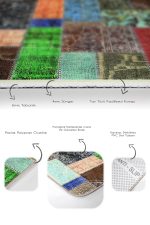 - PaspasTakimi-2li-Set870-Gorsel-3 - Realhomes 2'li Set Kahverengi Zeminde Patchwork Motifli Etnik Desenli Vintage Eskitme Motifli 2'li Banyo & Mutfak Paspas Takımı Realhomes