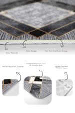 - PaspasTakimi-2li-Set875-Gorsel-3 - Realhomes  2'li Set Gri Zeminde Geometrik Motifli Klasik Desenli Geometrik Klasik  2'li Banyo & Mutfak Paspas Takımı Realhomes