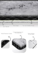- PaspasTakimi-2li-Set876-Gorsel-3 - Realhomes 2'li Set Siyah - Gri Zeminde Çerçeveli Motifli Mermer Desenli Geometrik Sade & Şık 2'li Banyo & Mutfak Paspas Takımı Realhomes