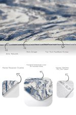 - PaspasTakimi-2li-Set891-Gorsel-3 - Realhomes 2'li Set Mavi Zeminde Eskitme Motifli Duvar Desenli Modern Eskitme Motifli 2'li Banyo & Mutfak Paspas Takımı Realhomes