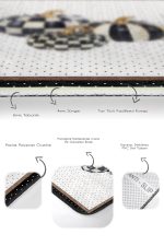 - PaspasTakimi-2li-Set900-Gorsel-3 - Realhomes  2'li Set Siyah - Beyaz Zeminde Çerçeveli Motifli Kabak Desenli Klasik Vintage  2'li Banyo & Mutfak Paspas Takımı Realhomes