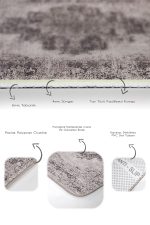 - PaspasTakimi-2li-Set913-Gorsel-3 - Realhomes 2'li Set Bej Zeminde Göbekli Halı Motifli Hereke Desenli Vintage Avangarde 2'li Banyo & Mutfak Paspas Takımı Realhomes